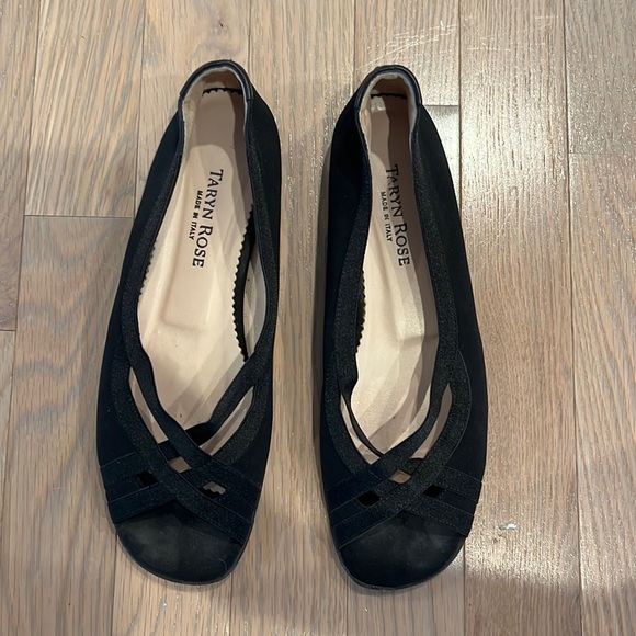 taryn rose black flats